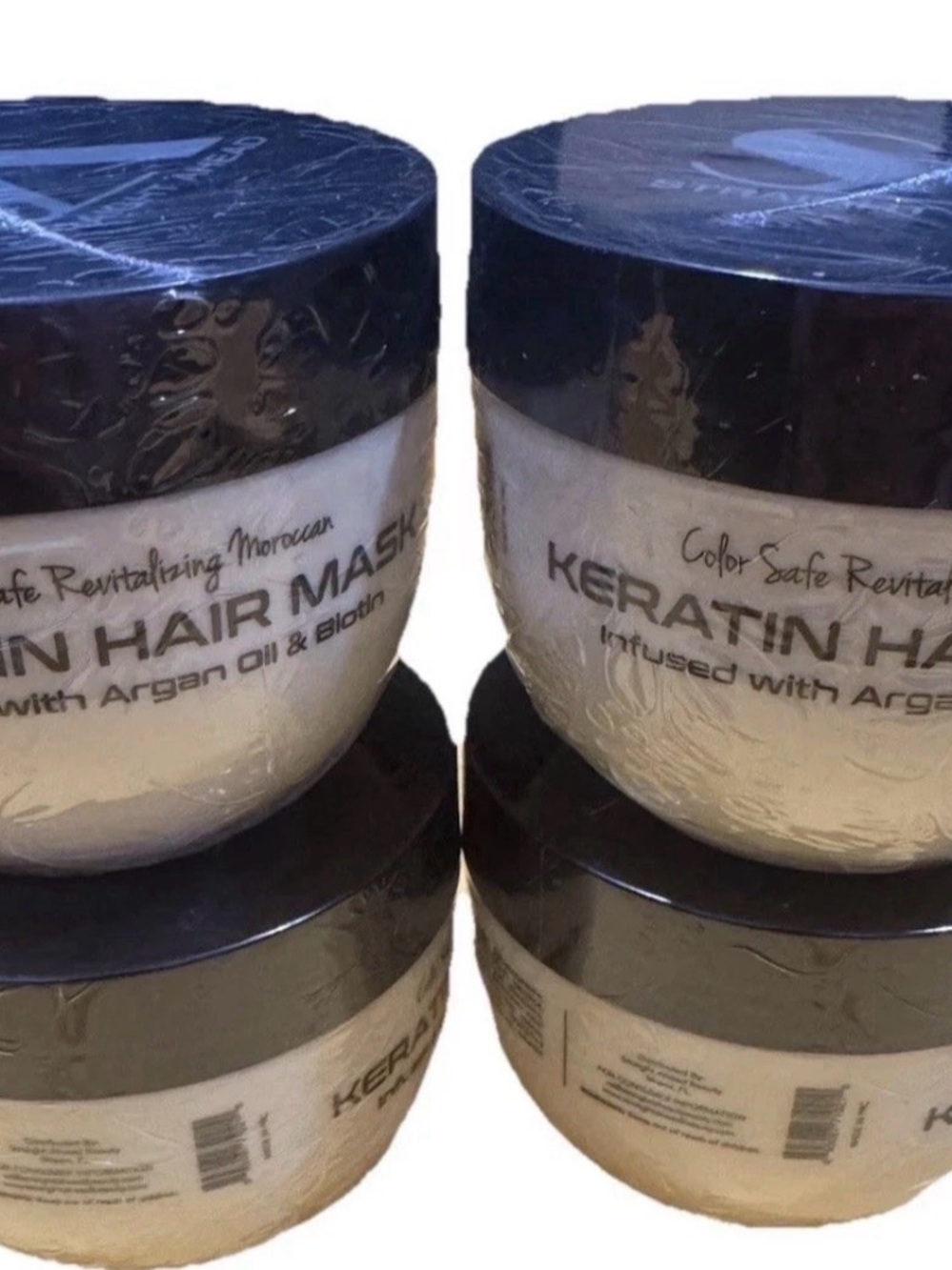Lot 4 SA straight ahead Keratin Hair Mask Infused with Argan Oil Biotin 8.8 Oz